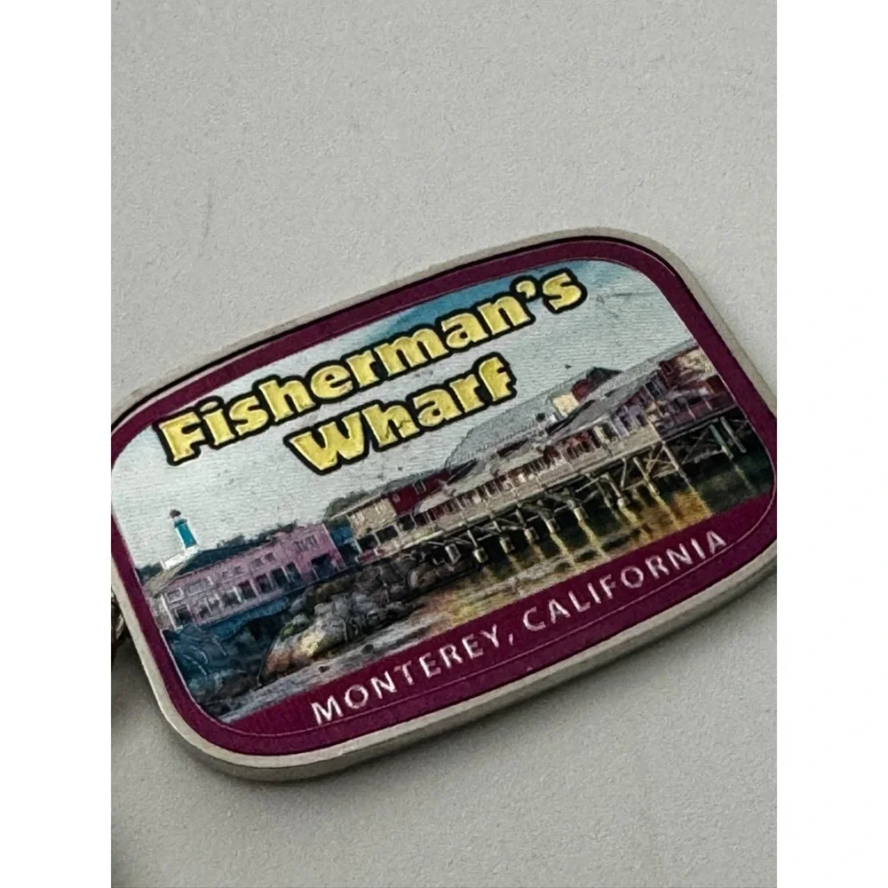 Fisherman's Wharf Keychain Key Ring Monterey California Souvenir